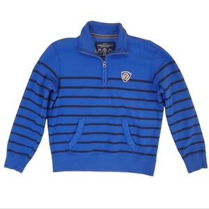 American Eagle‎ Outfitters Mens Blue 1/4 Zip Long Sleeve Pullover Sweater Medium